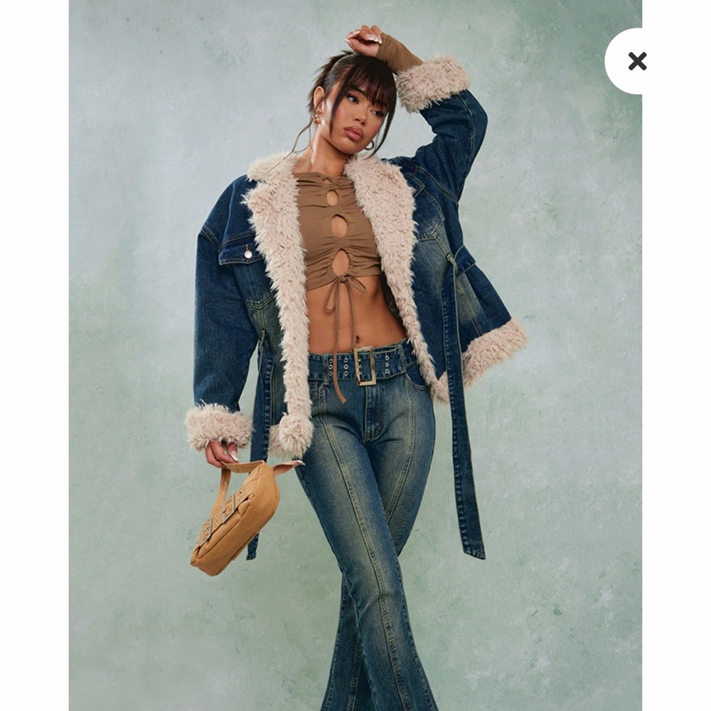 Jean fur jacket
